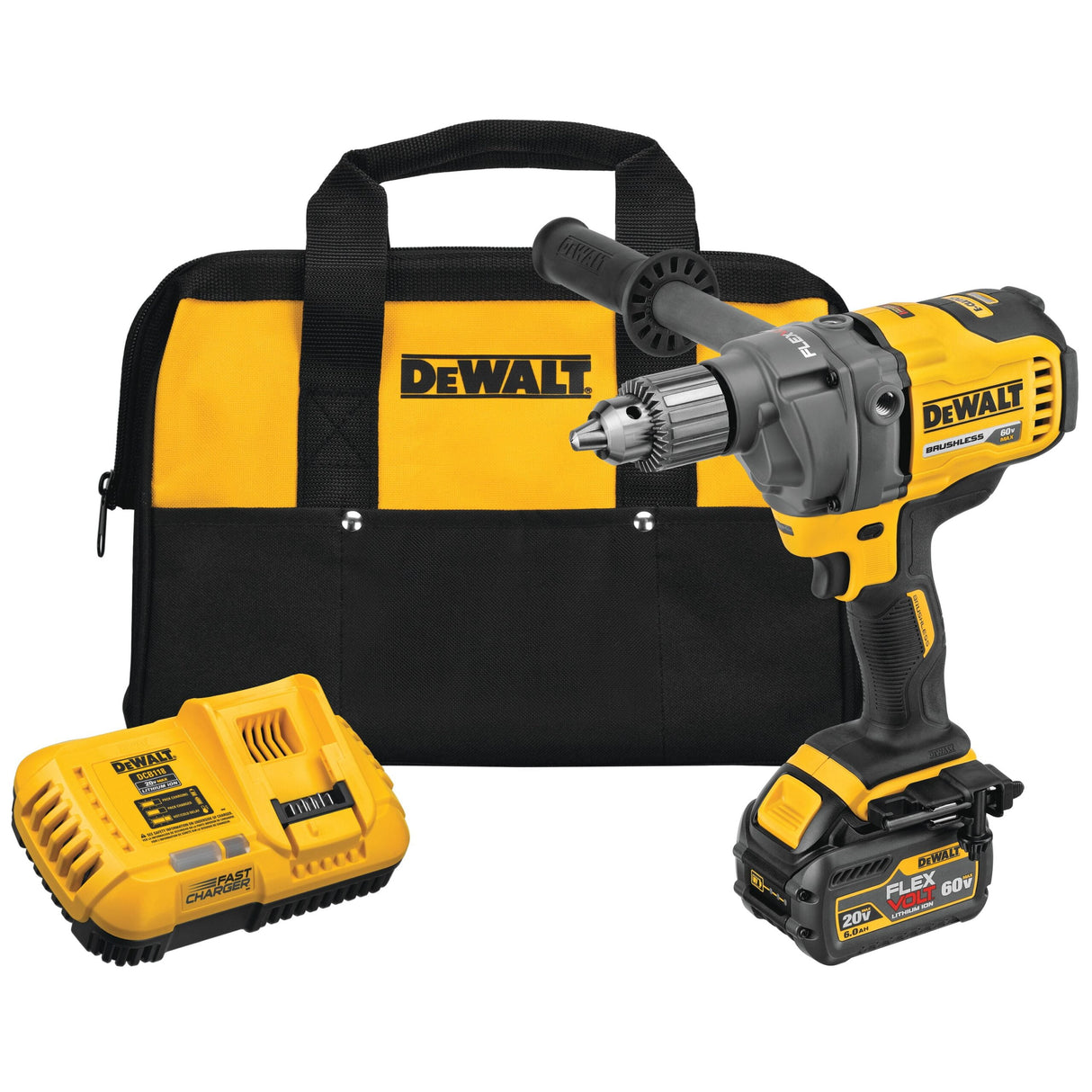 DEWALT-DCD130T1-60V MAX* MIXER/DRILL KIT WITH E-CLUTCH® SYSTEM