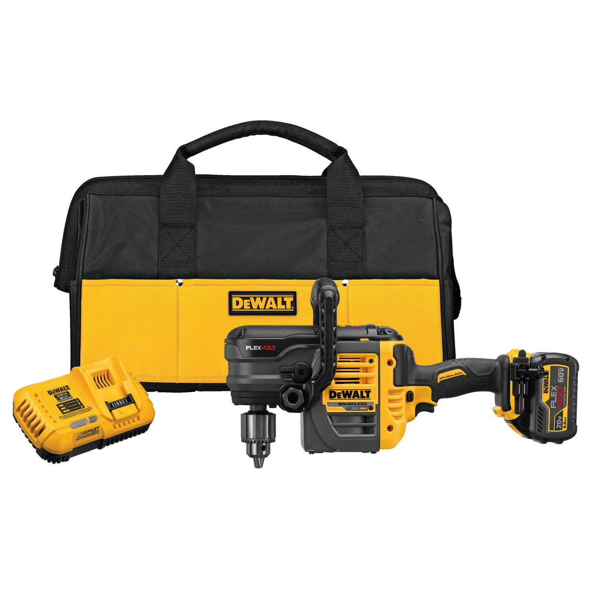 DEWALT-DCD460T1-FLEXVOLT® 60V MAX* VSR™ STUD AND JOIST DRILL KIT WITH E-CLUTCH® SYSTEM 1 BATTERY KIT