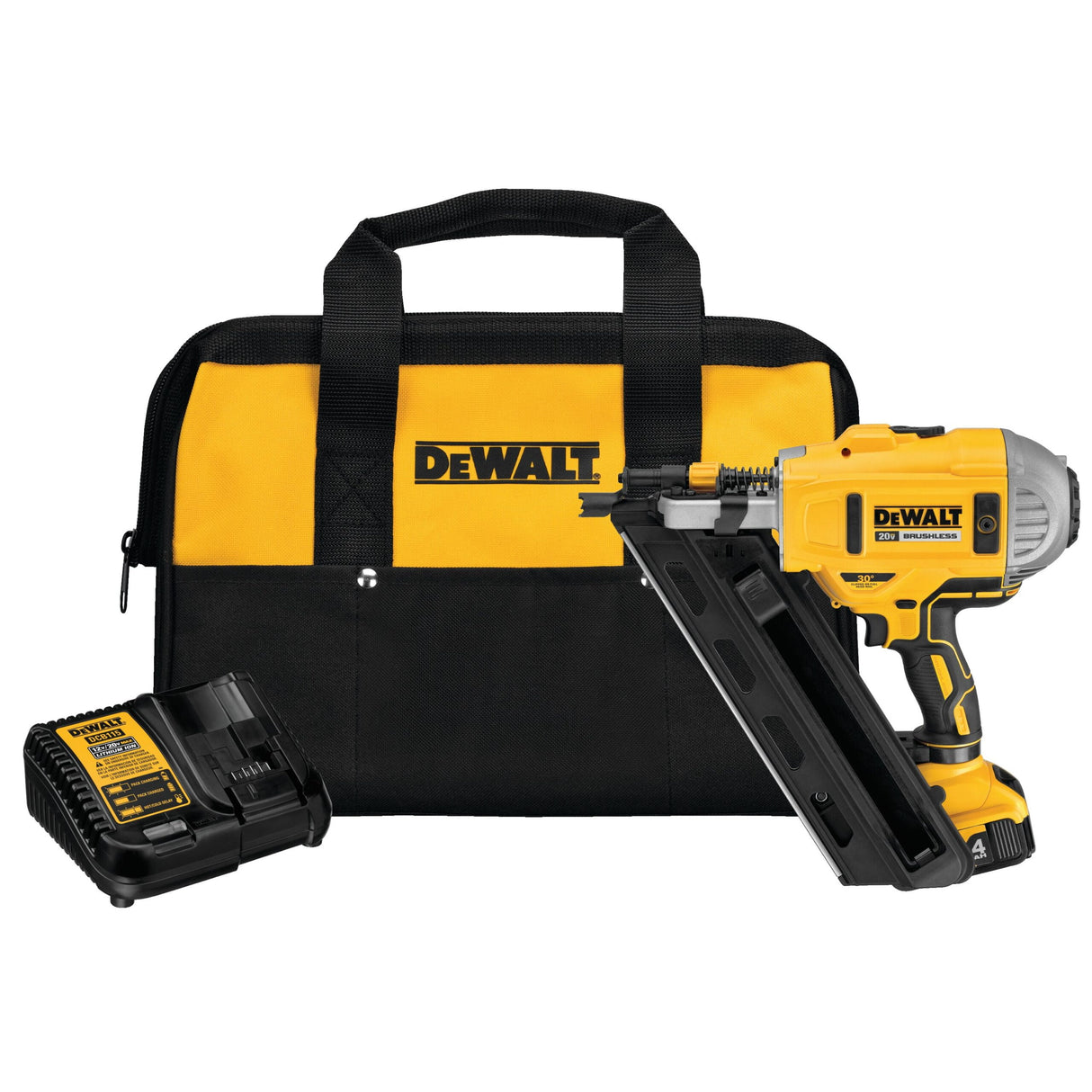 DEWALT DCN692M1 20V MAX XR, 2 SPEED FRAMING NAILER TYPE 13 (4.0AH) W/1 BATTERY AND BAG