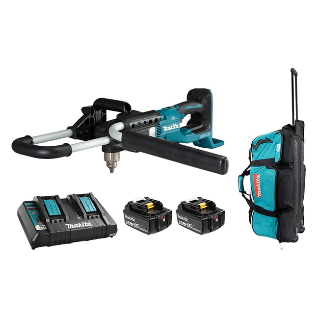 MAKITA DDA460PTZ1 36V (18Vx2) LXT Brushless Cordless 1/2" Earth Auger w/ADT & XPT (5.0Ah x2 Kit)