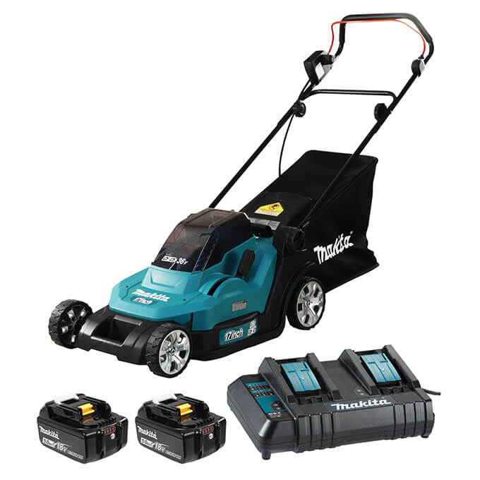 MAKITA DLM432CT2 17" / 18Vx2 LXT Cordless Lawn Mower