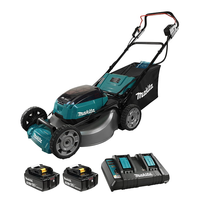 MAKITA DLM530PT2 21" Lawn Mower With Batteries and Charger
