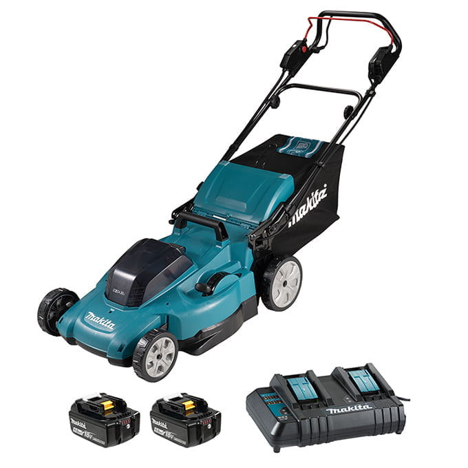MAKITA DLM539CT2 18Vx2 21" Self-propelled Cordless Lawn Mower Kit