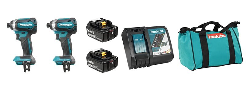 MAKITA DLX2186T 18V LXT Brushless Cordless 2 Tool Combo Kit (5.0 Ah x2)