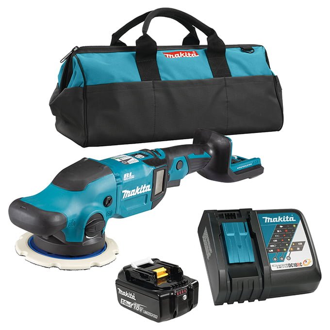 MAKITA DPO600RTX2 18V LXT Brushless Cordless 6" Random Orbit Polisher (5.0Ah Kit)