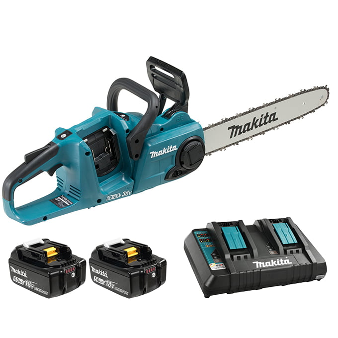 MAKITA DUC400PT2 16” / 18Vx2 LXT Chainsaw Kit