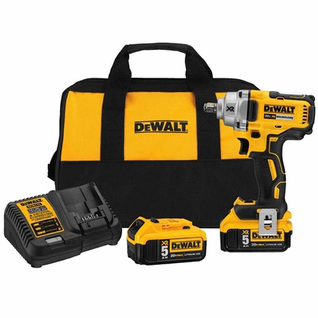 DEWALT-DCF894HP2-20V MAX* XR® 1/2 IN. MID-RANGE CORDLESS IMPACT WRENCH WITH HOG RING ANVIL KIT