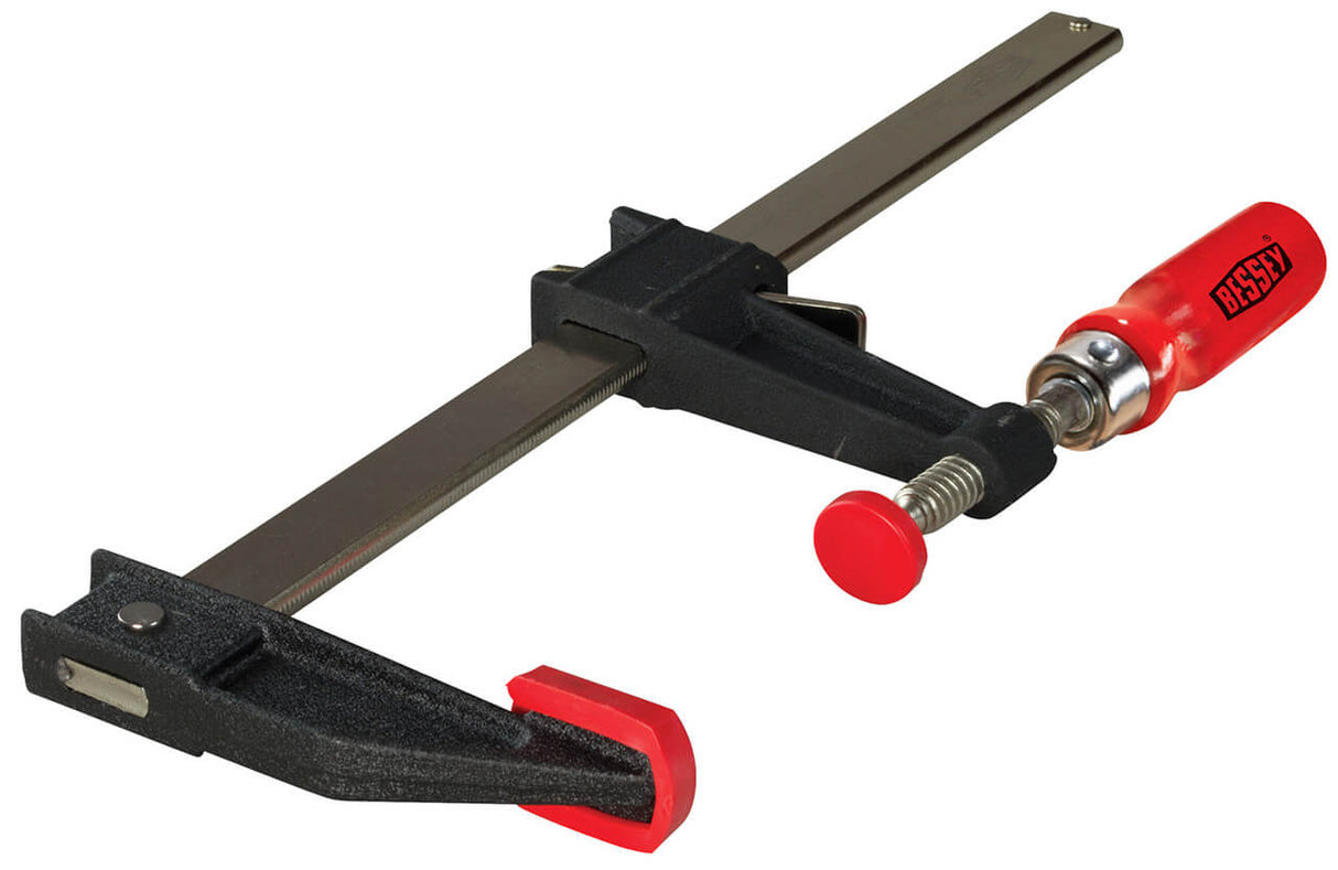 BESSEY GSCC5.018 Clamp, woodworking, clutch style, swivel pads, 5.0 In. x 18 In., 1200 lb