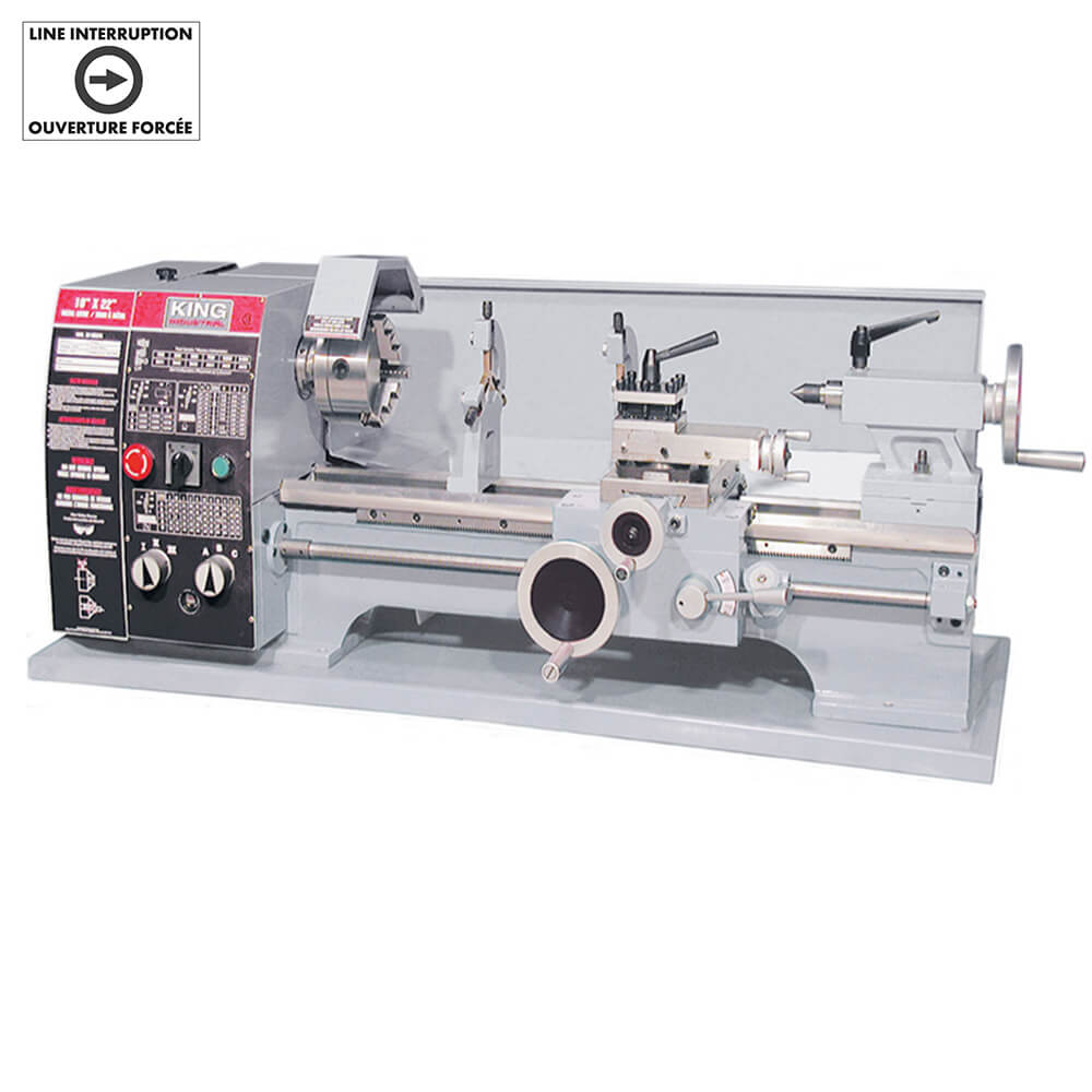 KING CANADA KC-1022ML 10" X 22" METAL LATHE