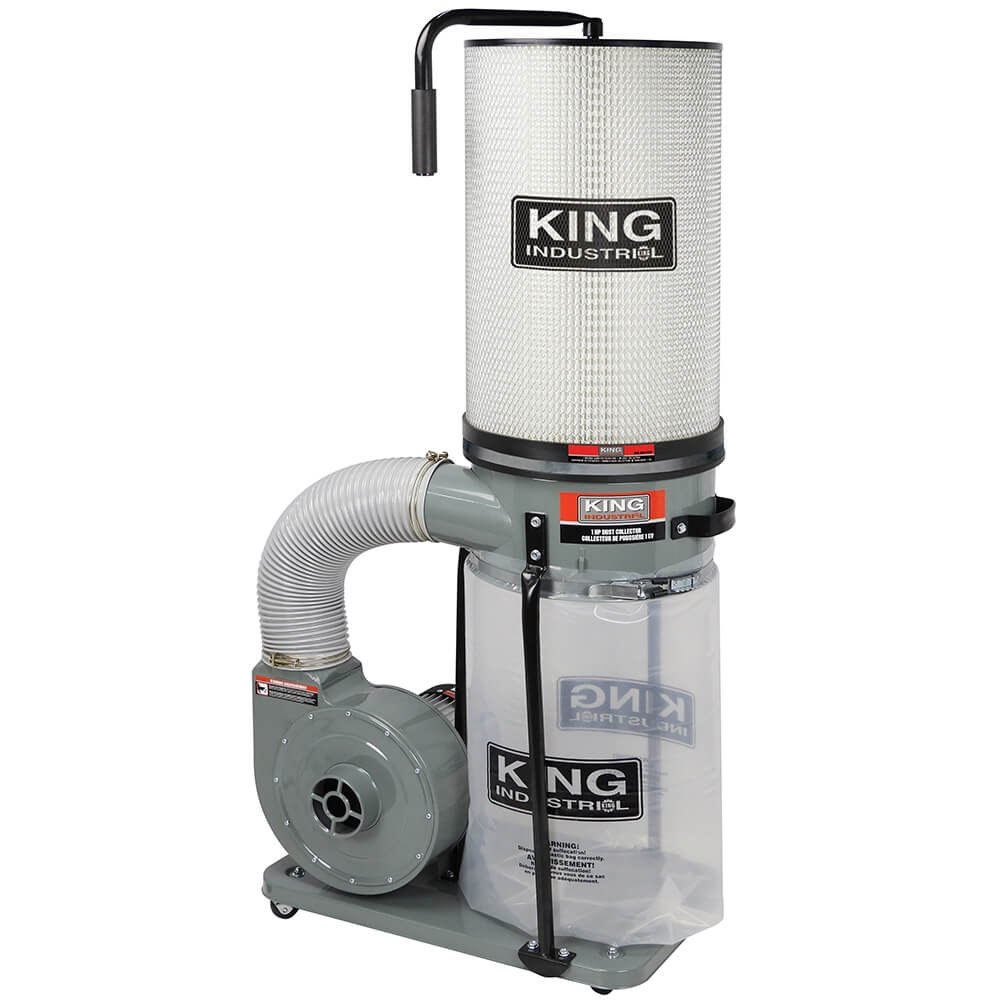 KING CANADA KC-2405C/KDCF-2400 1 HP DUST COLLECTOR WITH CANISTER FILTER