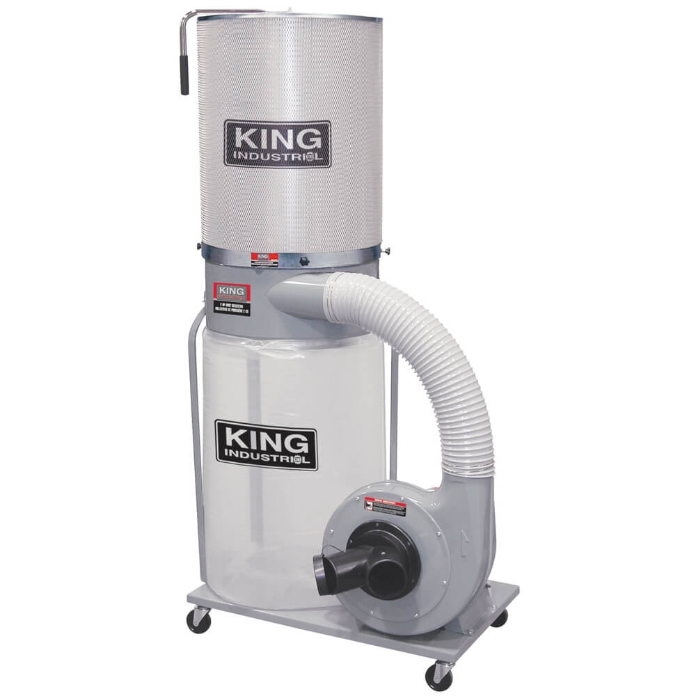 KING CANADA KC-3109C/KDCF-3500 2 HP 1200 CFM DUST COLLECTOR WITH CANISTER FILTER