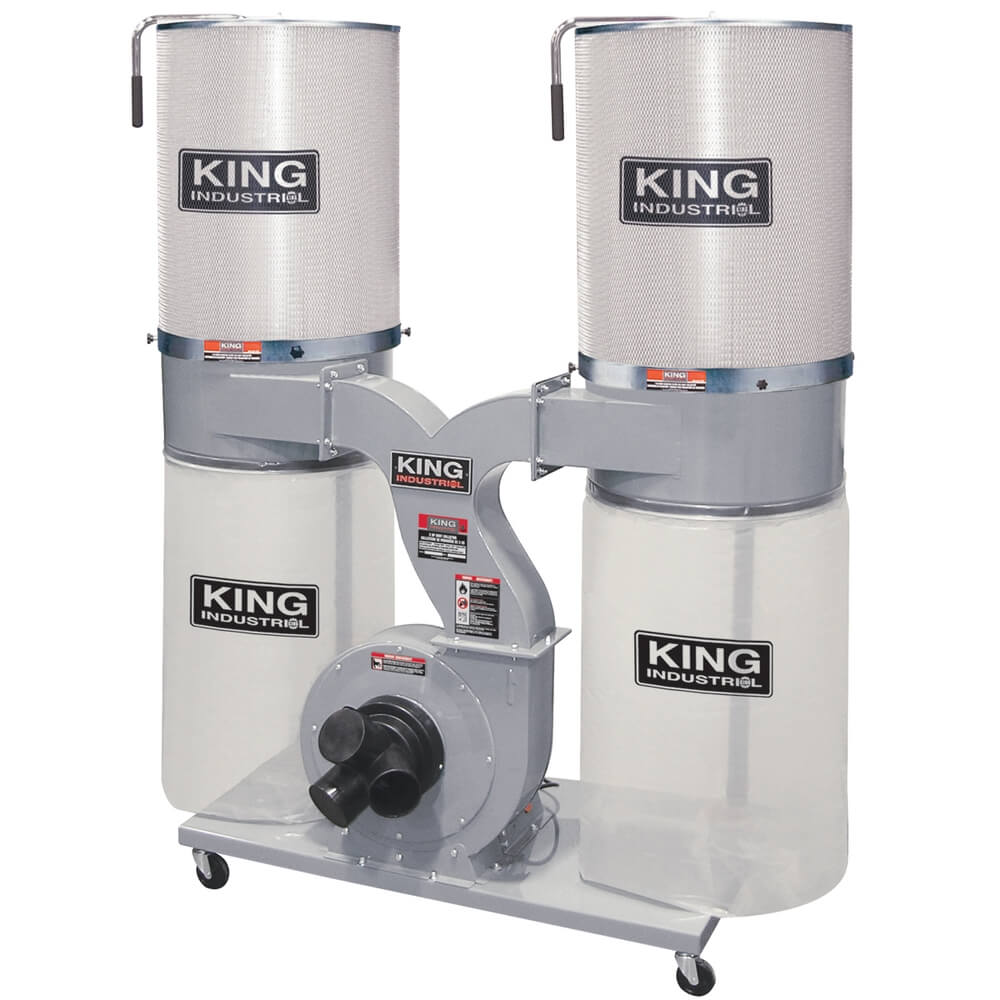 KING CANADA KC-4045C/KDCF-3500 3 HP 2280 CFM DUST COLLECTOR WITH CANISTER FILTER