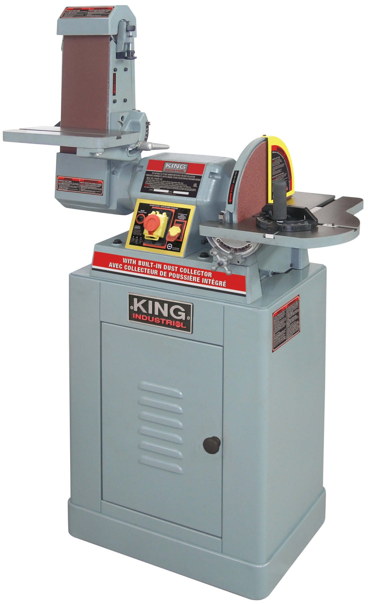 KING CANADA KC-790FX-DC 6" X 48" BELT & 12" DISC SANDER WITH BUILT-IN DUST COLLECTOR