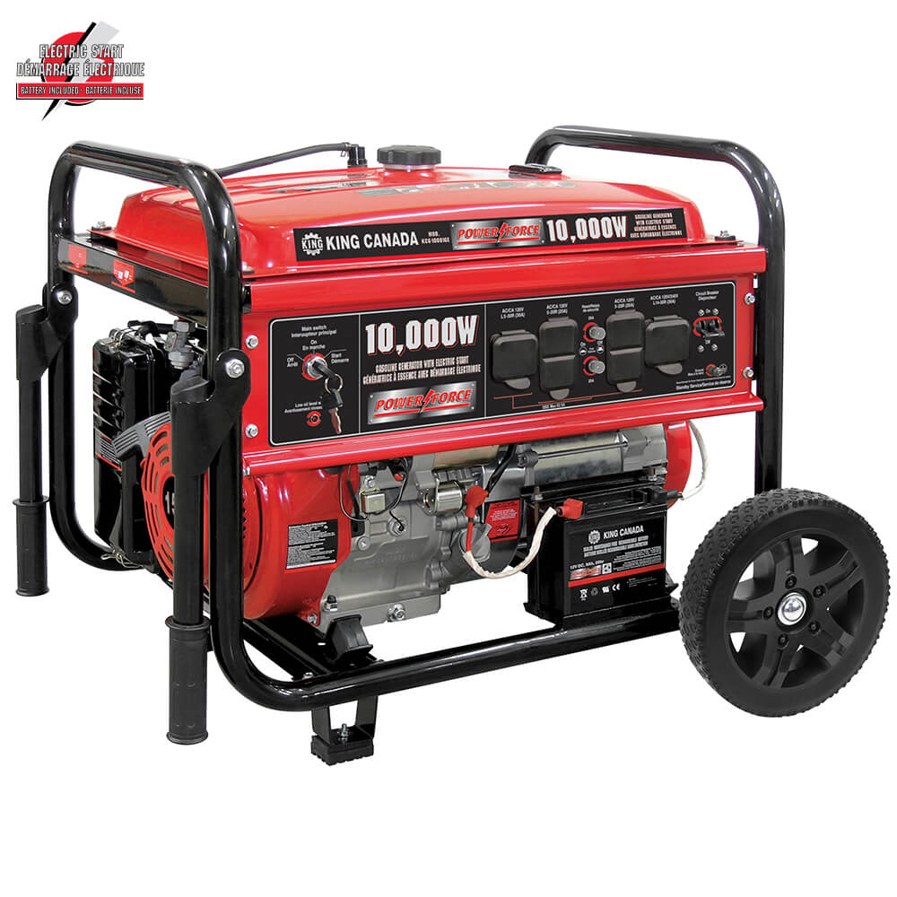 KING CANADA KCG-10001GE 10,000W GASOLINE GENERATOR WITH ELECTRIC START