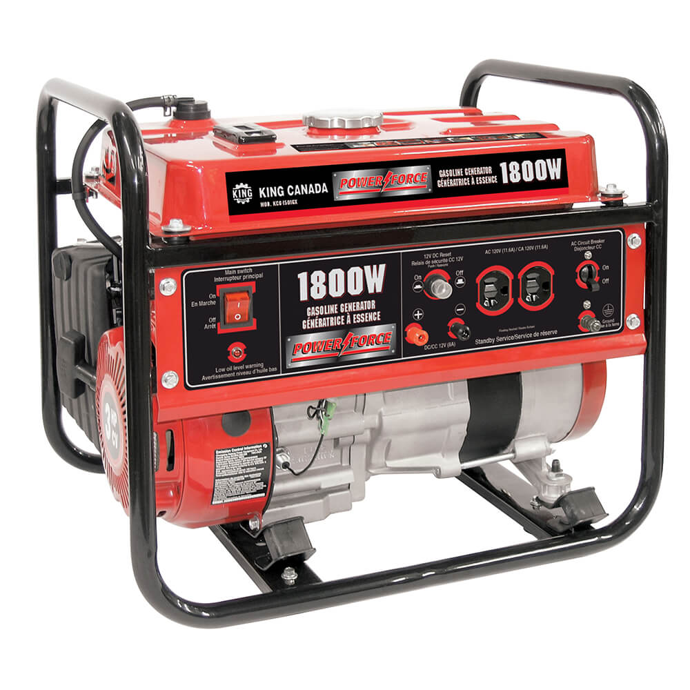 KING CANADA KCG-1501GX 1800W GASOLINE GENERATOR