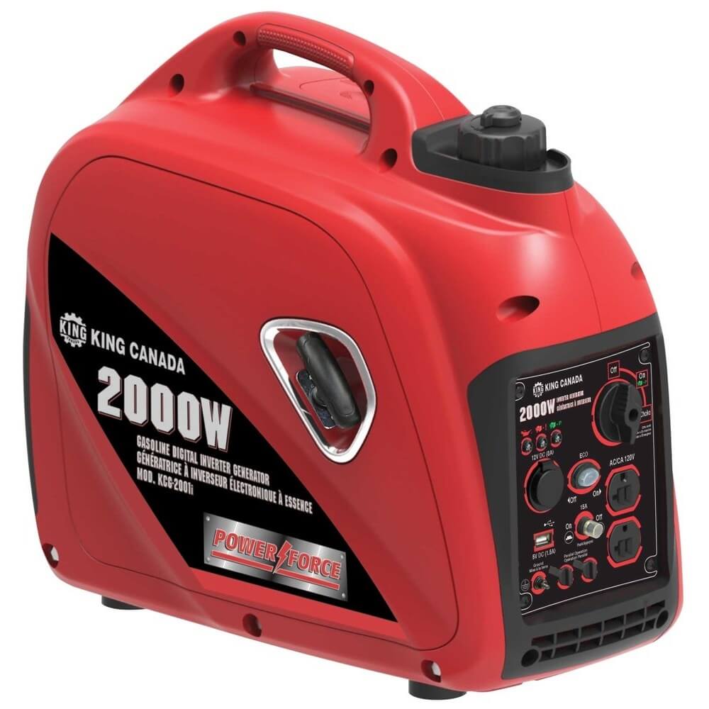 KING CANADA KCG-2001i 2000W GASOLINE DIGITAL INVERTER GENERATOR