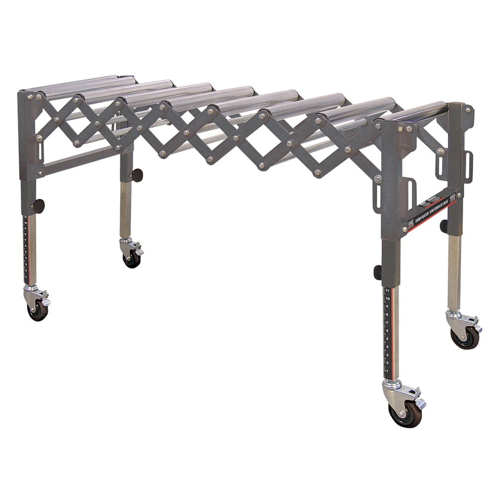 KING CANADA KRRS-109 EXTENDABLE & FLEXIBLE CONVEYOR ROLLER TABLE