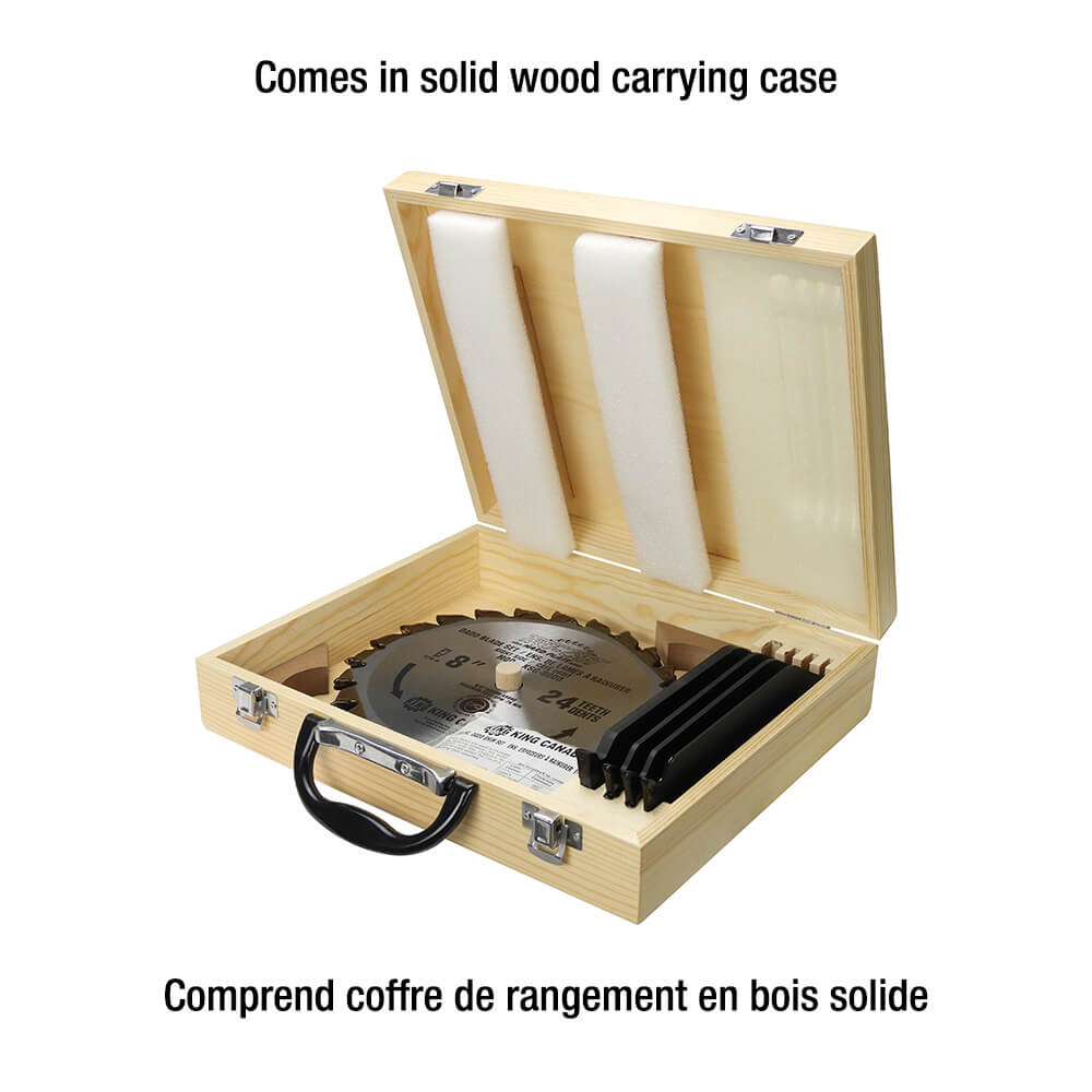 KING CANADA KSC-8000 8" DADO BLADE SET