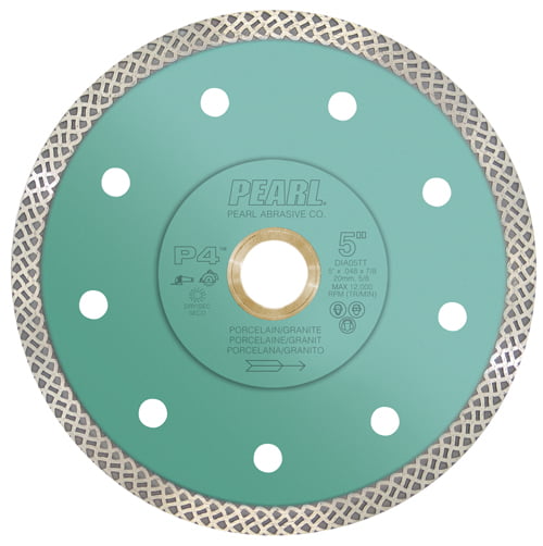 PEARL DIA05TT P4 LONG LASTING 5" X .048 X 7/8", 20MM, 5/8", (4/HOLES) 12,000 MAX RPM