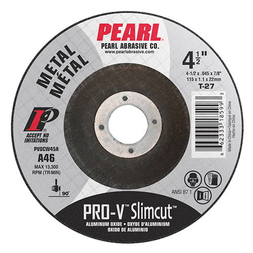 PEARL PVDCW45A SlimCut Pro-V™ Aluminum Oxide Depressed Center