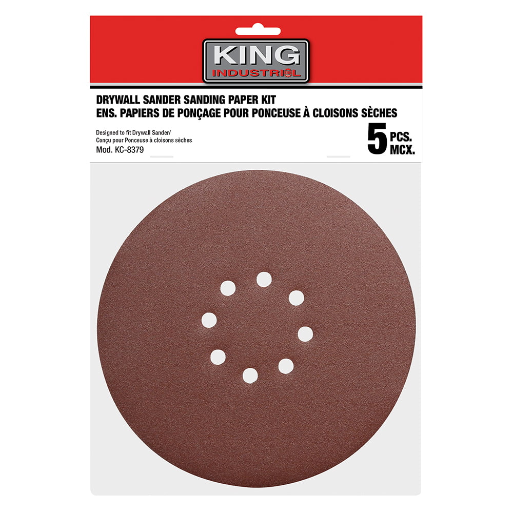 KING CANADA SD-878-K-80 5 PC. 8-7/8" -80 GRIT SANDING PAPER KIT
