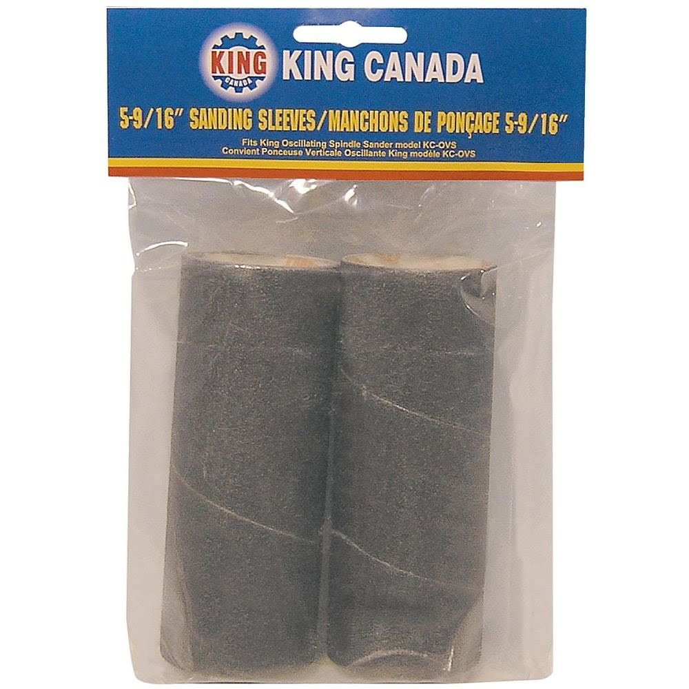 KING CANADA SL-514-K-80 2 PC. 5-9/16" X 1/4" -80 GRIT WOOD SANDING SLEEVE KIT