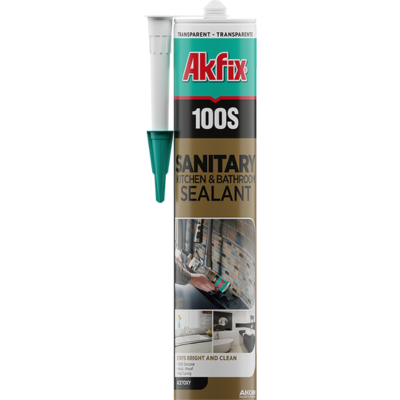 Akfix- 100S Sanitary Kitchen & Bathroom Silicone