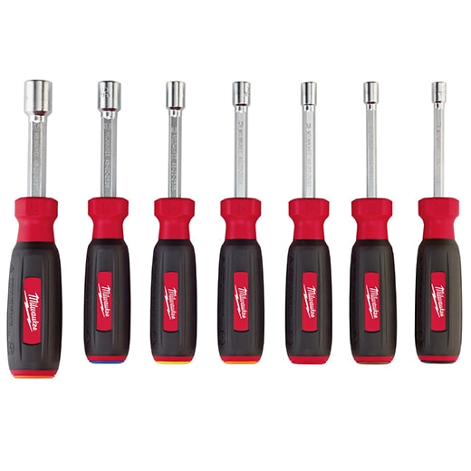 MILWAUKEE 48-22-2517 7 PC Magnetic HollowCore™ Metric Nut Driver Set