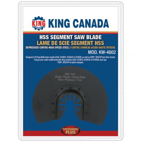 KING CANADA KW-4802 HSS SEGMENT SAW BLADE