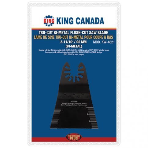 KING CANADA KW-4821 TRU CUT BI-METAL FLUSH-CUT SAW BLADE