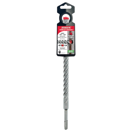 Rebar Demon SDS-Plus 4-Cutter Hammer Drill Bit – 5/8" × 10" × 12"