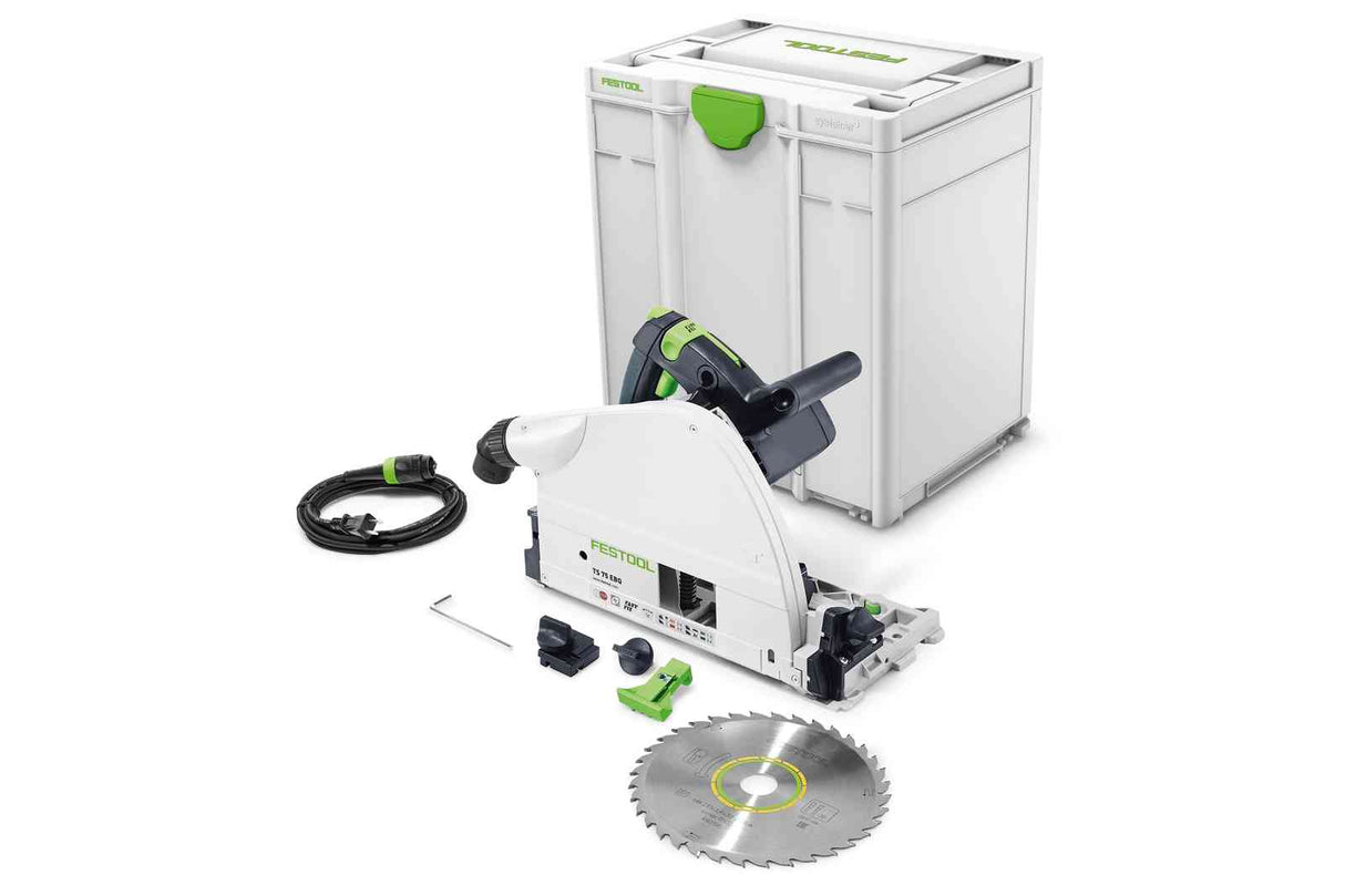 FESTOOL 576118 Plunge Cut Track Saw TS 75 EQ-F-Plus