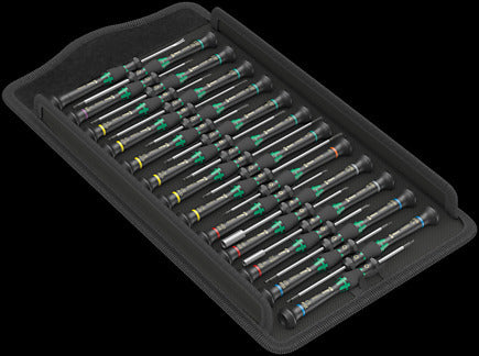 WERA 05134000001 KRAFTFORM MICRO BIG PACK 1 SCREWDRIVER SET FOR ELECTRONIC APPLICATIONS, 25 PIECE