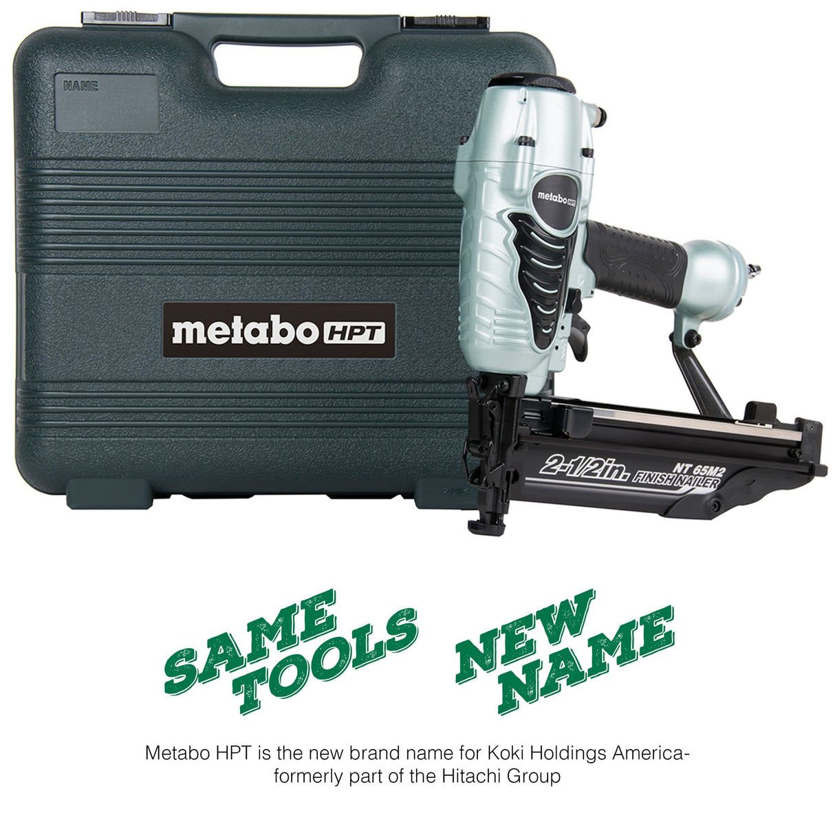 METABO NT65M2S 2-1/2 Inch 16 Gauge Finish Nailer with Air Duster