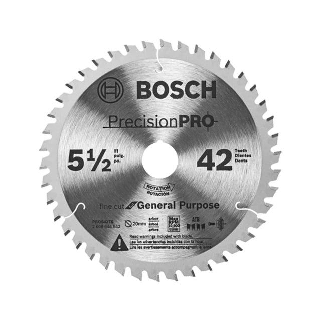 Bosch 5-1/2" 42-Tooth Precision Pro Series Track Saw Blade – PRO542TS