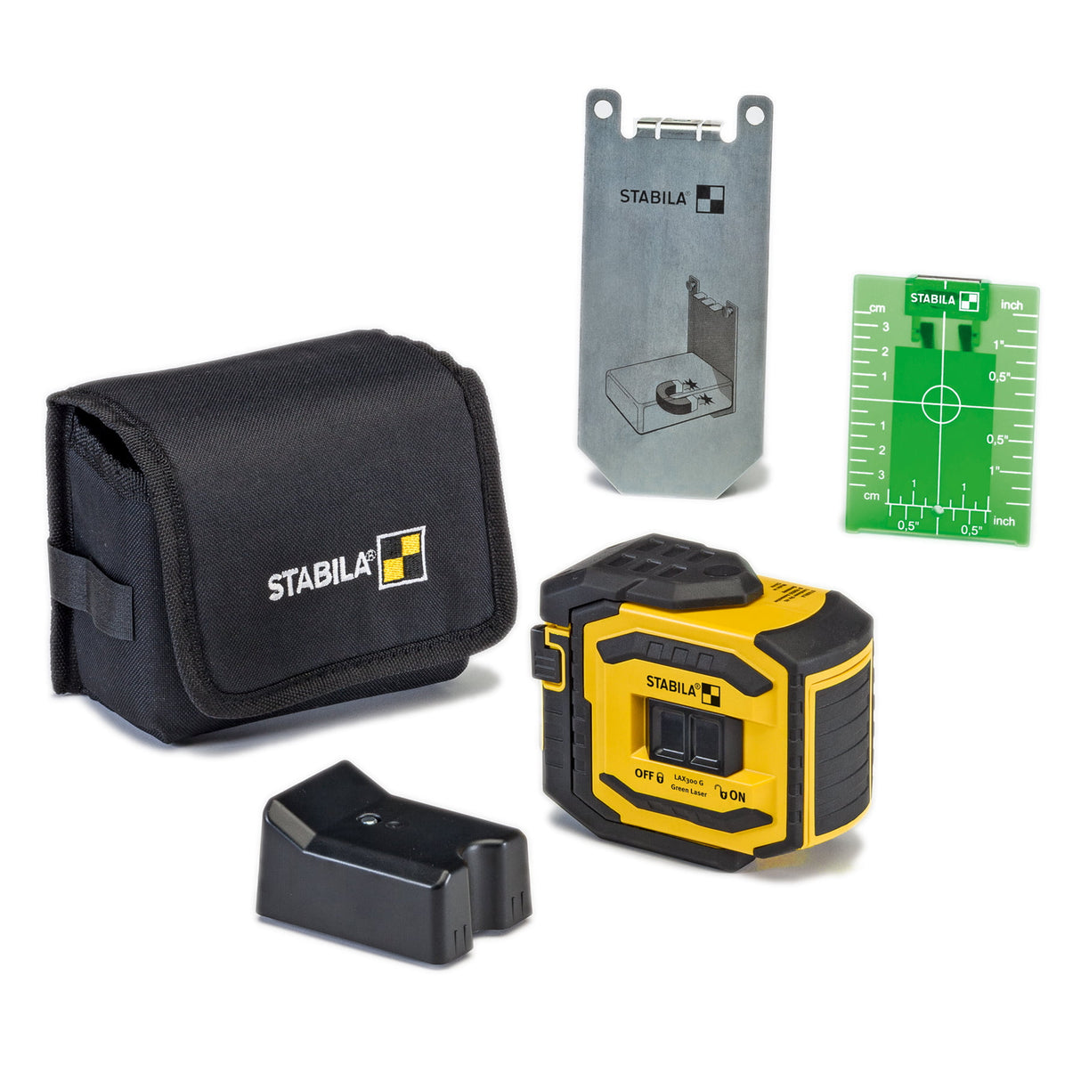 STABILA 03185 LAX 300G GREEN BEAM CROSS LINE/DOTS LASER