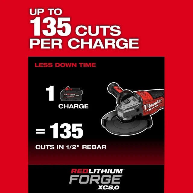M18 FUEL 4-1/2"-6" Braking Grinder, Paddle Switch