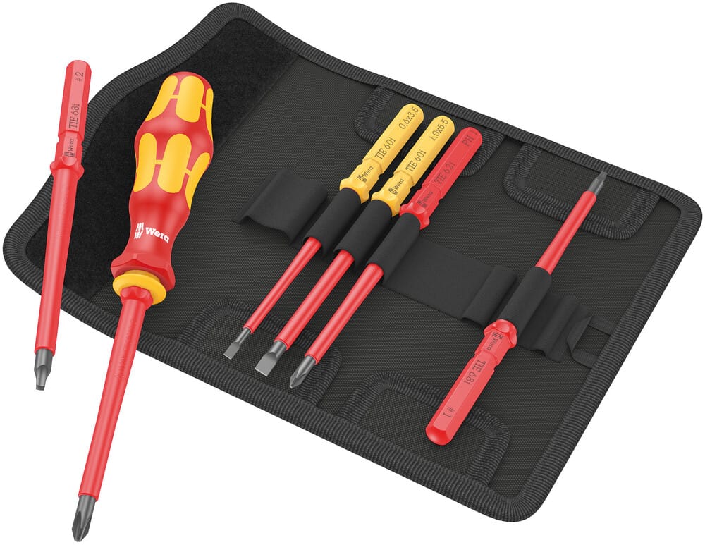 WERA 05006604001 Kraftform Kompakt VDE 7 Imperial 1 Tool finder, 7 pieces
