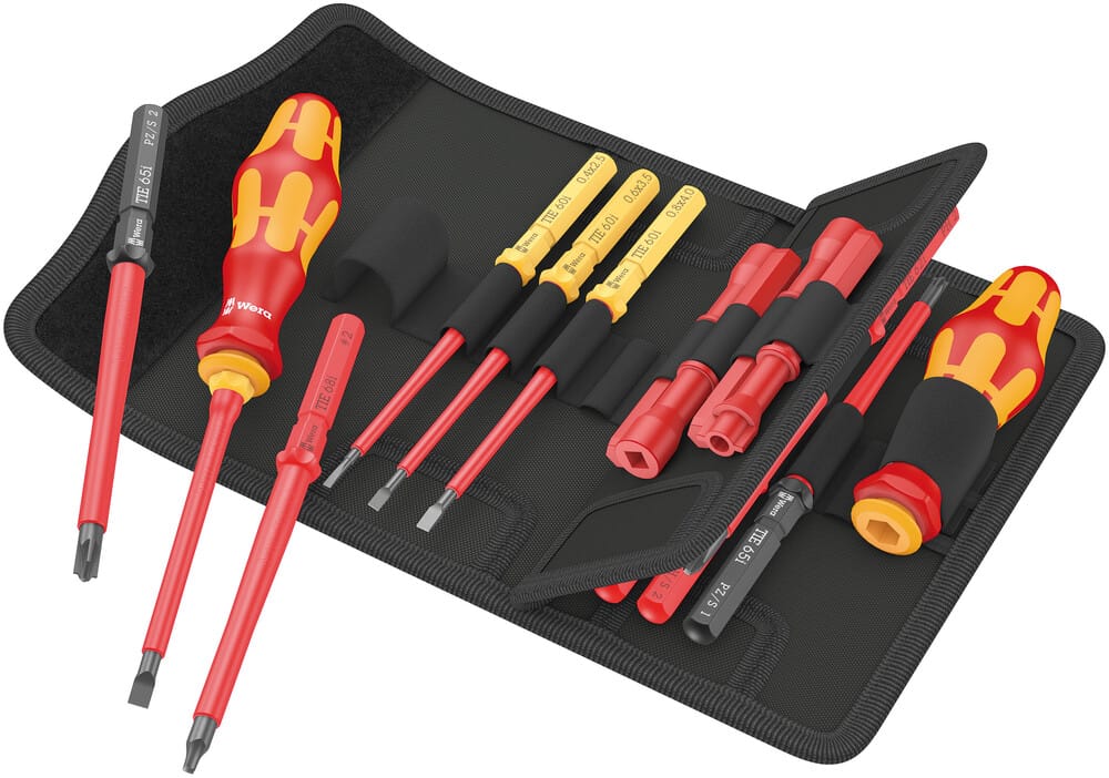 WERA 05006616001 Kraftform Kompakt VDE 18 Imperial 1 Tool finder, 18 pieces