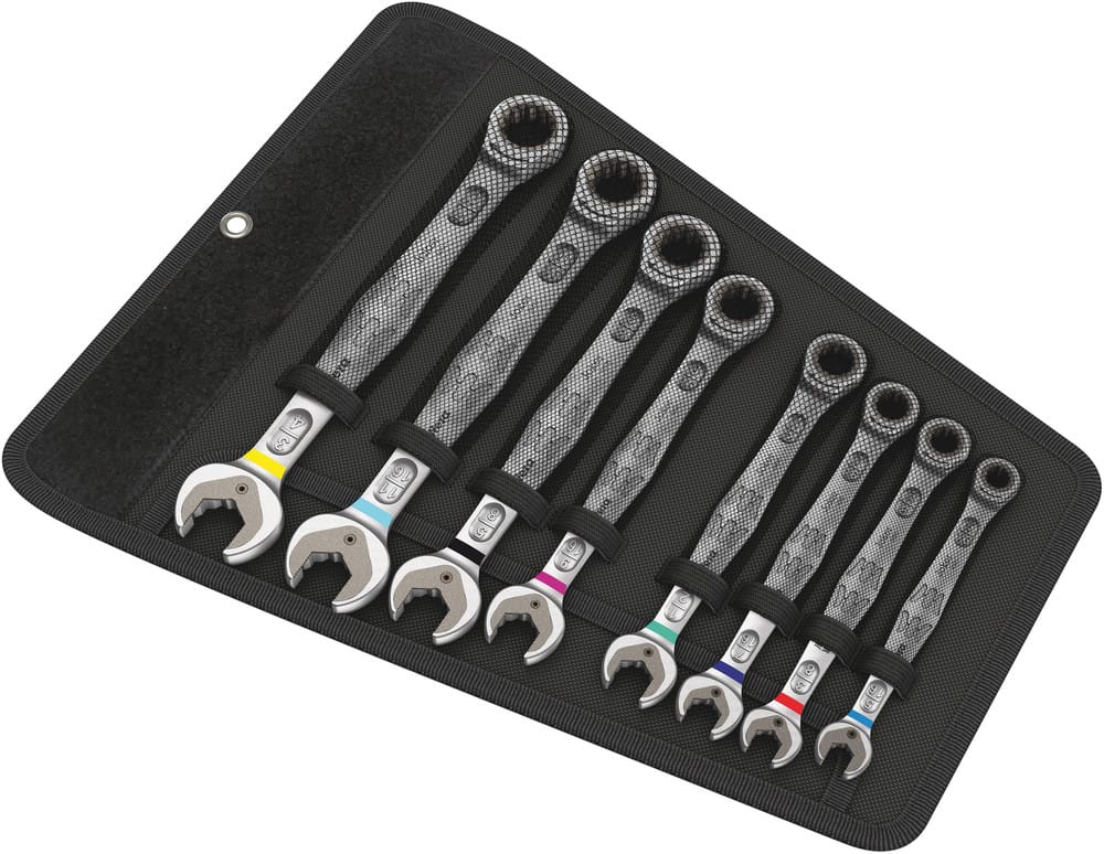 WERA 05020012001 6000 Joker 8 Imperial Set 1 Ratcheting combination wrenches set, Imperial, 8  pieces