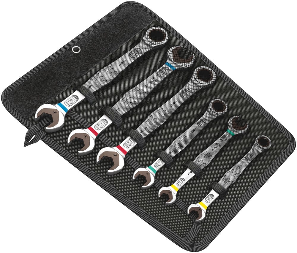 WERA 05020022001 6000/6002 Joker 6 Set 1 Ratcheting combination / double open-end wrenches set,  6 pieces