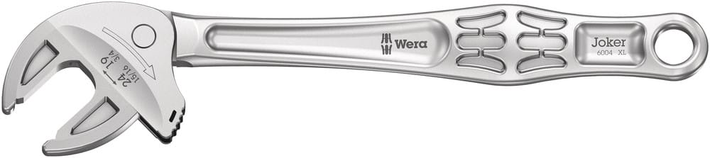 WERA 05020104001 6004 Joker XL Self-setting spanner, 19-24 x 3/4-15/16" x 256 mm