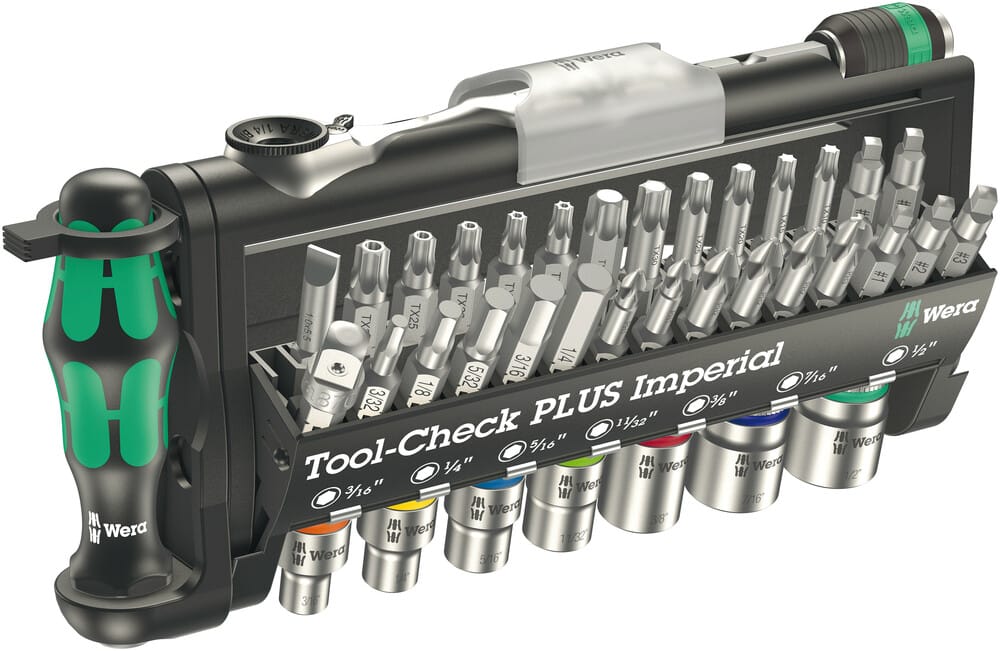 WERA 05056491001 Tool-Check PLUS Imperial, 39 pieces