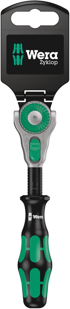 WERA 05073260001 8000 A SB Zyklop Speed Ratchet with 1/4" drive, 1/4" x 152 mm