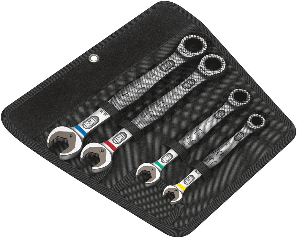 WERA 05073290001 6000 Joker 4 Set 1 Ratcheting combination wrenches set, 4 pieces