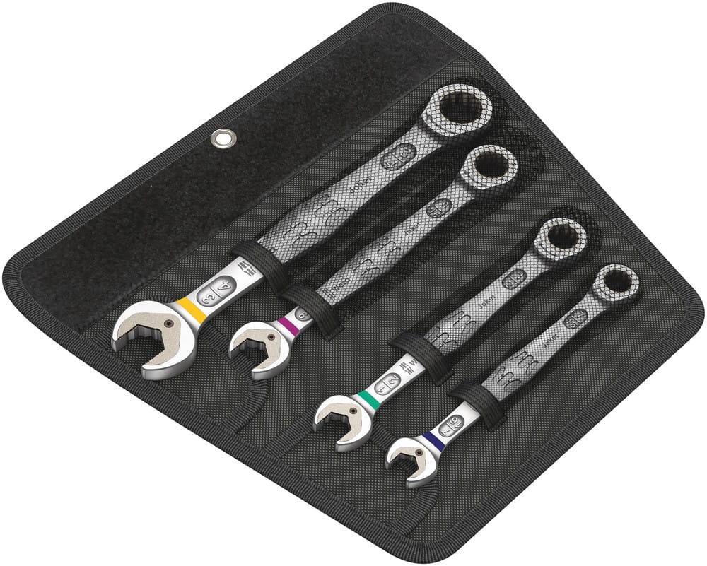 WERA 05073295001 6000 Joker 4 Imperial Set 1 Ratcheting combination wrenches set, Imperial, 4  pieces