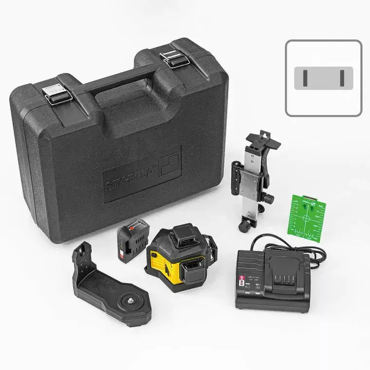 STABILA 03420 LAX 600 G 12 V SYSTEM MULTI-LINE 3 x 360° GREENBEAM LINES LASER
