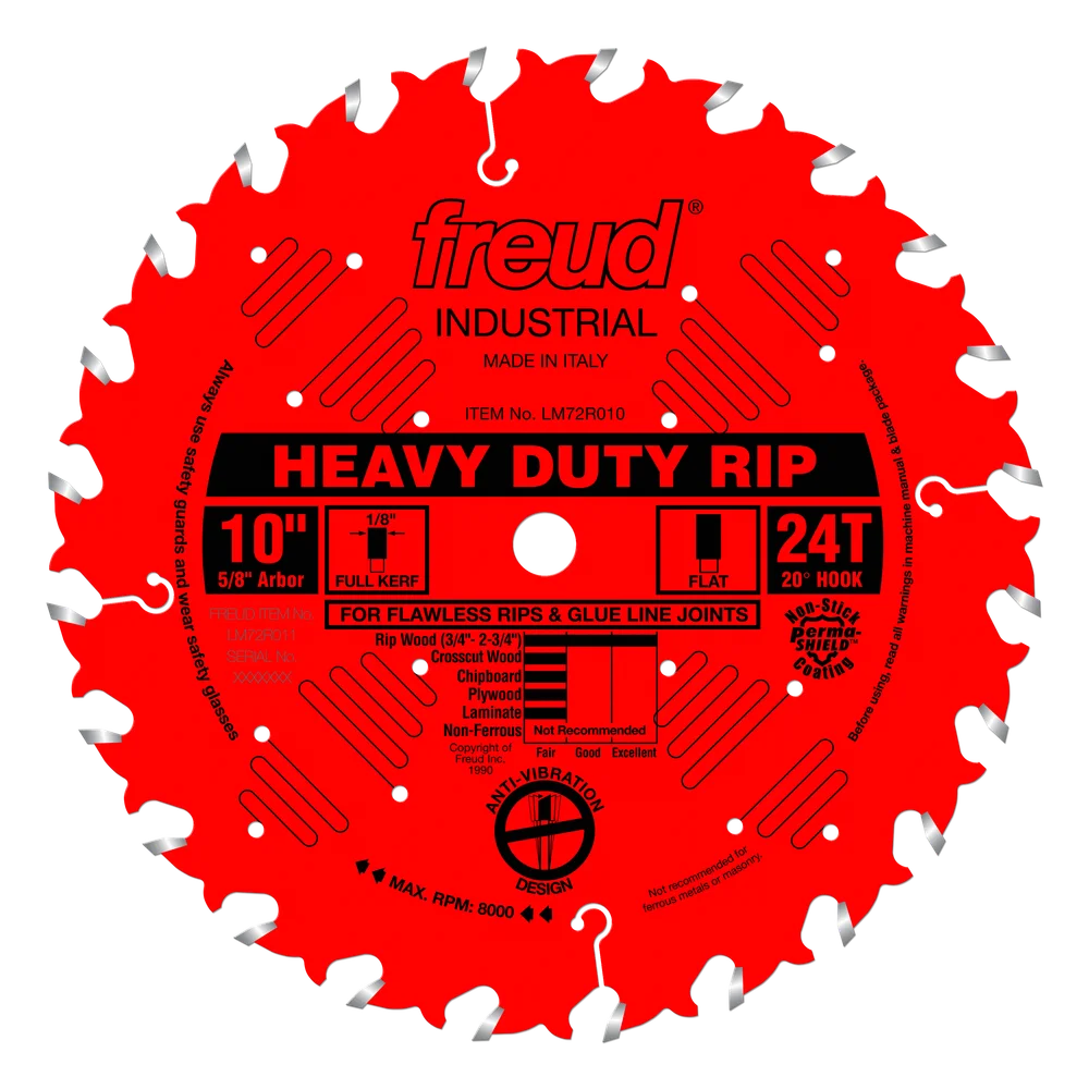 FREUD LM72R010 10" x 24T IND.  RIP BLADE