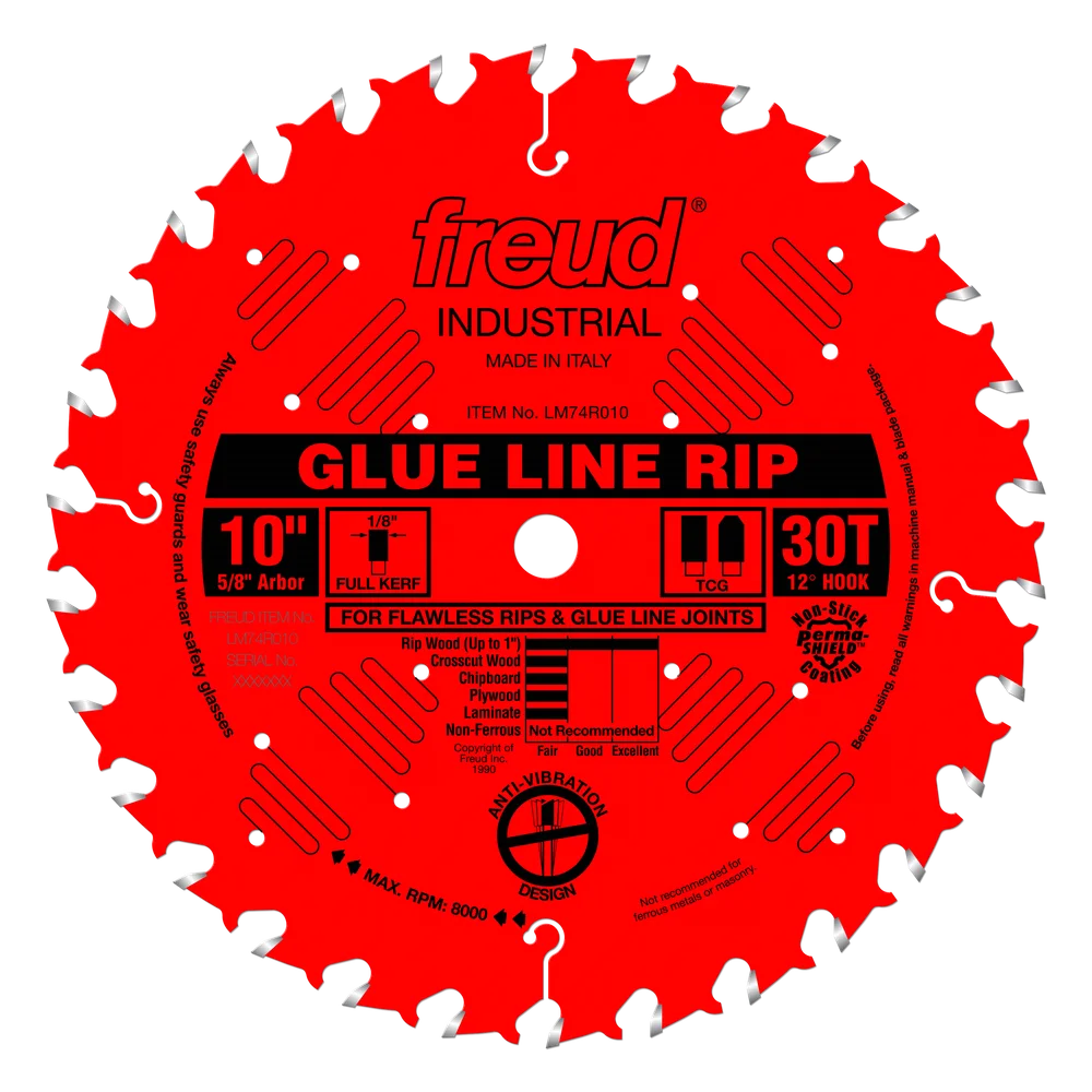 FREUD LM74R010 10" x 30T GLUE LINE BLADE [ RED ]