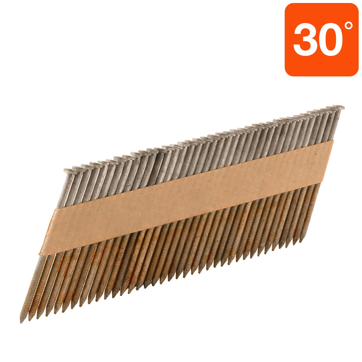 METABO 15137HPT 3" x .120" Ring Shank Clipped Head Hot Dipped Galvanized Paper Tape 30° Sheathing Nails